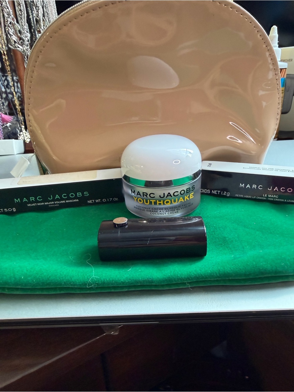 Marc Jacobs Beauty Rare Discontinued 5 Pc Makeup Skincare Cosmetic Bag Set NWT